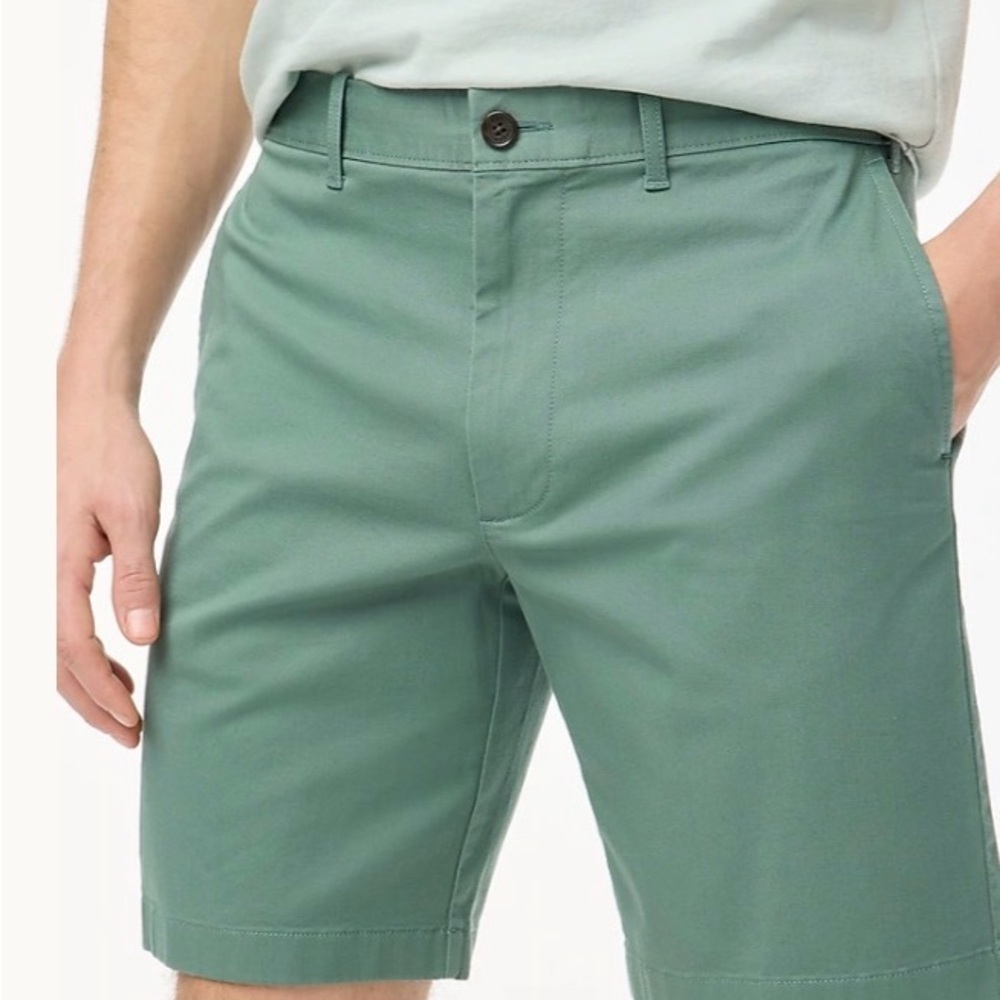 J. Crew Men's Sage Green Flat Front Shorts